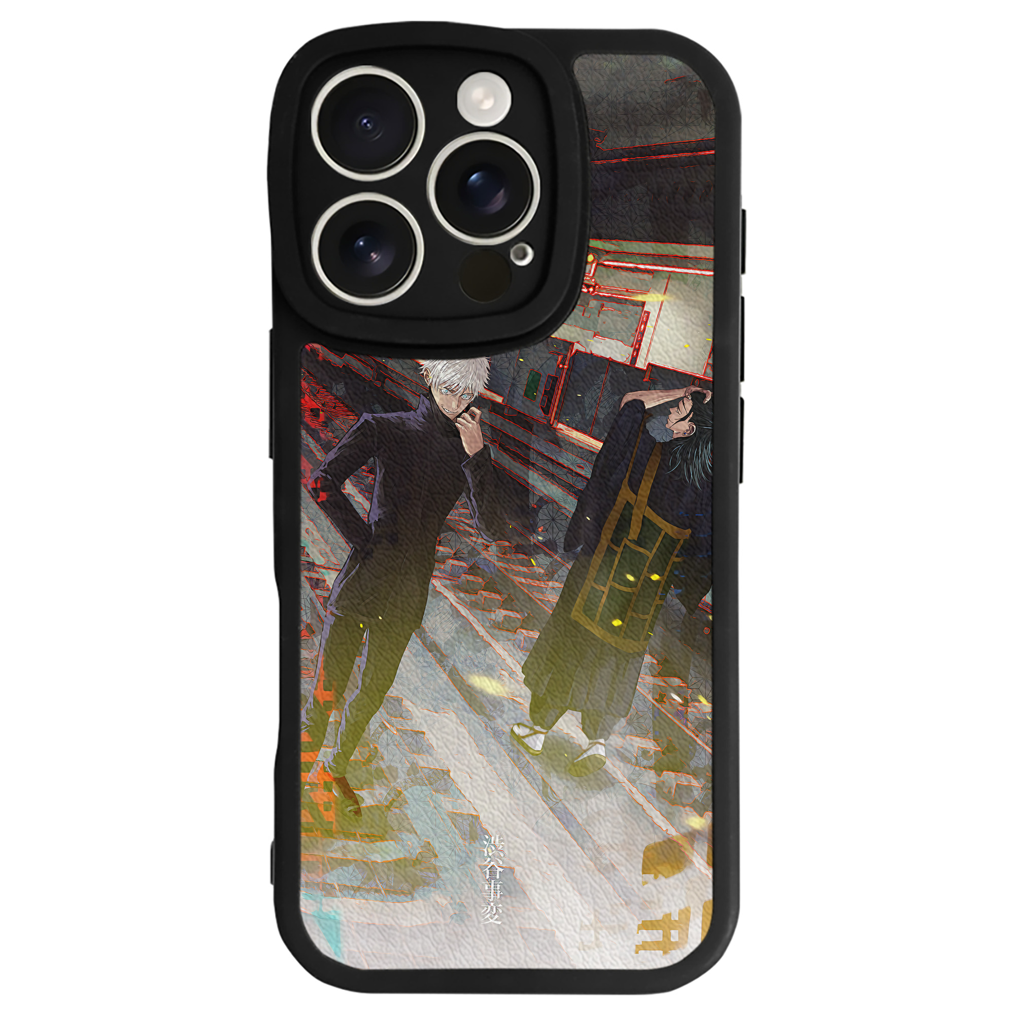 （画像用） 呪術廻戦 Jujutsu Kaisen 【iPhone 16シリーズ対応】シリコンスマホケース（レザー調） 材質：シリコン